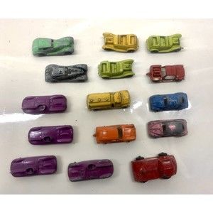 Tootsie Toy Metal Car Lot Beetle Jaguar Porsche Oil Tanker Roadster